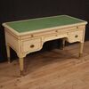 Italian writing desk in lacquered and gilded wood from the 20th century