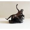 Scultura in bronzo "Satiro a riposo" - metà XX secolo