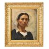 DIPINTI ANTICHI, RITRATTI DI DONNA BRETONE, GIOVANE RAGAZZA, FINE DELL 800. (QR572)