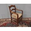 POLTRONA RUSTICA IN NOCE PROVENZALE FRANCIA  cm L 56xP44xH88
