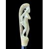Bastone con pomolo in avorio raffigurante figura femminile nuda a simboleggiare l’Italia Turrita.