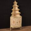 Corner cabinet in lacquered, gilded and painted wood from the 20th century