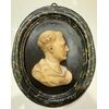 Profile of the Roman Emperor in white marble - 17th century