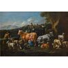 Jacob Roos detto “Rosa da Napoli” (1682 – 1730), Scena pastorale