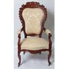 Antica poltrona francese del 1800 Luigi Filippo riccamente intagliata