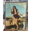 Grande dipinto raffigurante pescatore, Henry Bidauld
