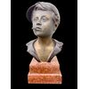 Scultura in bronzo ‘scugnizzo’ su base marmorea.