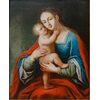 Scuola di Anversa, XVII secolo  Madonna con bambino