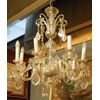 LAMP237 - Lampadario antico in cristallo, misura circonferenza cm 80 x H 90  