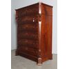 Antico settimino cassettone Toscana L. Filippo 1860 . Piuma di noce . restaurato . Mis 115x 59 . h 152 