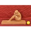 SCULTURE ART DECO IN TERRACOTTA, NUDO DI DONNA ACCOVACCIATA, AMEDEO GENNARELLI. (STTE86)