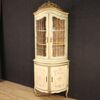 Lacquered, gilded and painted Venetian corner cabinet