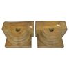 Coppia di mezzi capitelli in legno - M/740 -