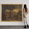 Italian painting oil on canvas landscape from the 18th century