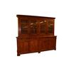 Grande Libreria credenza italiana di inizio '800 in legno di noce 3 metri 