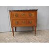 PICCOLO CASSETTONE STILE LUIGI XVI LASTRONATO EPOCA PRIMI 800 RESTAURATO cm L81xP41xH85