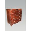 Cassettone 5 cassetti inglese stile Regency del 1800 in legno di mogano