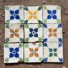 Mattonelle decorate con fiori