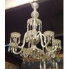  LAMP238 - Lampadario antico in cristallo, mis. cm 80 x H 95