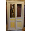  PTS676 - Porta a vetri con telaio, epoca '800, mis. tot. cm L 130 x H 220 
