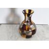 Antico vaso Venini mod “ Pezzato “ anni 50 Fulvio Bianconi firma all’ acido  cm 20 