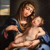 Madonna con il bambino dormiente, Giovan Battista Salvi detto "il Sassoferrato" (1609 - 1685) Cerchia/bottega