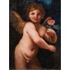 XVII secolo, Scuola emiliana, Putto con rosa