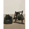 Due bronzetti dell'800 raffiguranti cani