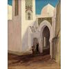 Auguste-Alexandre Hirsch (Lione, 1833 - Parigi, 1911), Scena in città araba