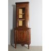 Antica angoliera cantonale  fine 800 stile Luigi XVI Parmense , noce . Mis L78 prof 55 . H 215 