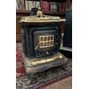 DARS637 - Stufa Parlor Stove in ghisa e ottone, misura cm L 60 x P 50 x H 87