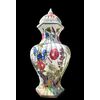 Grande vaso in maiolica stile orientale a base esagonale con decoro floreale.Manifattura di Giovan Battista Antonibon.Nove di Bassano.