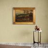 Painting oil on canvas landscape with wayfarers from the 18th century