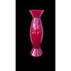 Vaso in vetro incamiciato rosso lattimo.Venini,Murano.