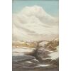 Frederick T. Sibley (1837-1912)  Scena invernale nel Galles del Nord  Pastello su tavola