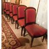  PANC151 - N. 6 poltroncine in noce, misure cm L 50 x P 45 x H 93  