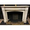  CHM860 - Camino in marmo bianco di Carrara, misure cm L 140 x H 102 x P 40