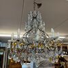 Antico  e bellissimo Lampadario Chandelier  in cristalli 10 Luci a più Livelli . Mis diametro cm 70  h cm 80 