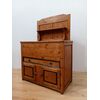 Credenza madia in abete rustica con piattaia - piano apribile - fine 800