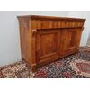 CREDENZA A DUE PORTE E TRE CASSETTI CON LASTRONATURA IN NOCE STILE IMPERO EPOCA 800 cm L 146xP59xH95