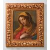 Vergine annunciata, scuola emiliana, XVII° secolo.