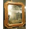 SPECC526 - Specchiera Umbertina in legno dorato, misure cm L 75 x H 91