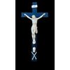 Cristo in avorio su croce in ebano.