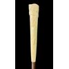 Bastone con pomolo in avorio a pennacchio piatto con inciso motivi geometrici e scudo.