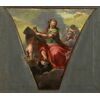 Scuola lombarda, fine del XVIII secolo, Studio per pennacchio di cupola con San Giovanni Evangelista