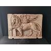 Prestigioso altorilievo in marmo nembro rosa - Leone di San Marco - 74 x 53 cm - Venezia