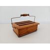 Scaldino in legno, ottone e ferro - fine '800 - scaldaletto