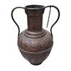 Splendido vaso in rame biansato sbalzato