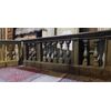  DARS640 - Balaustra in legno di noce, misure m lineari 3,68 x H 0,96 