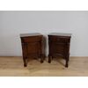 Coppia comodini in stile Impero - noce - epoca fine '800